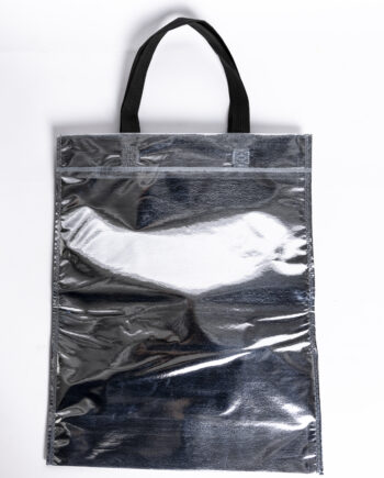 Bolsas de tela metalizada 30x40 con asas