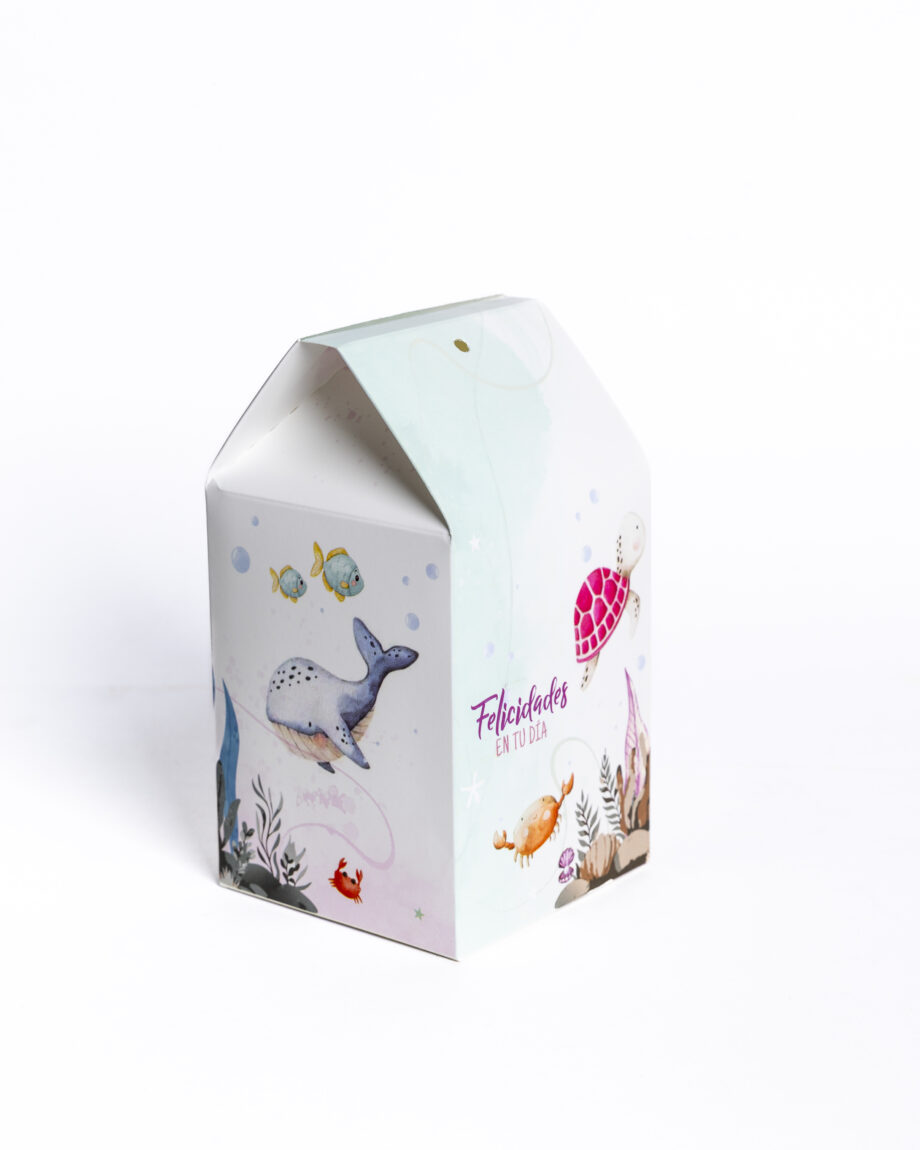 Caja milkbox diseño mar 9x9x18cm