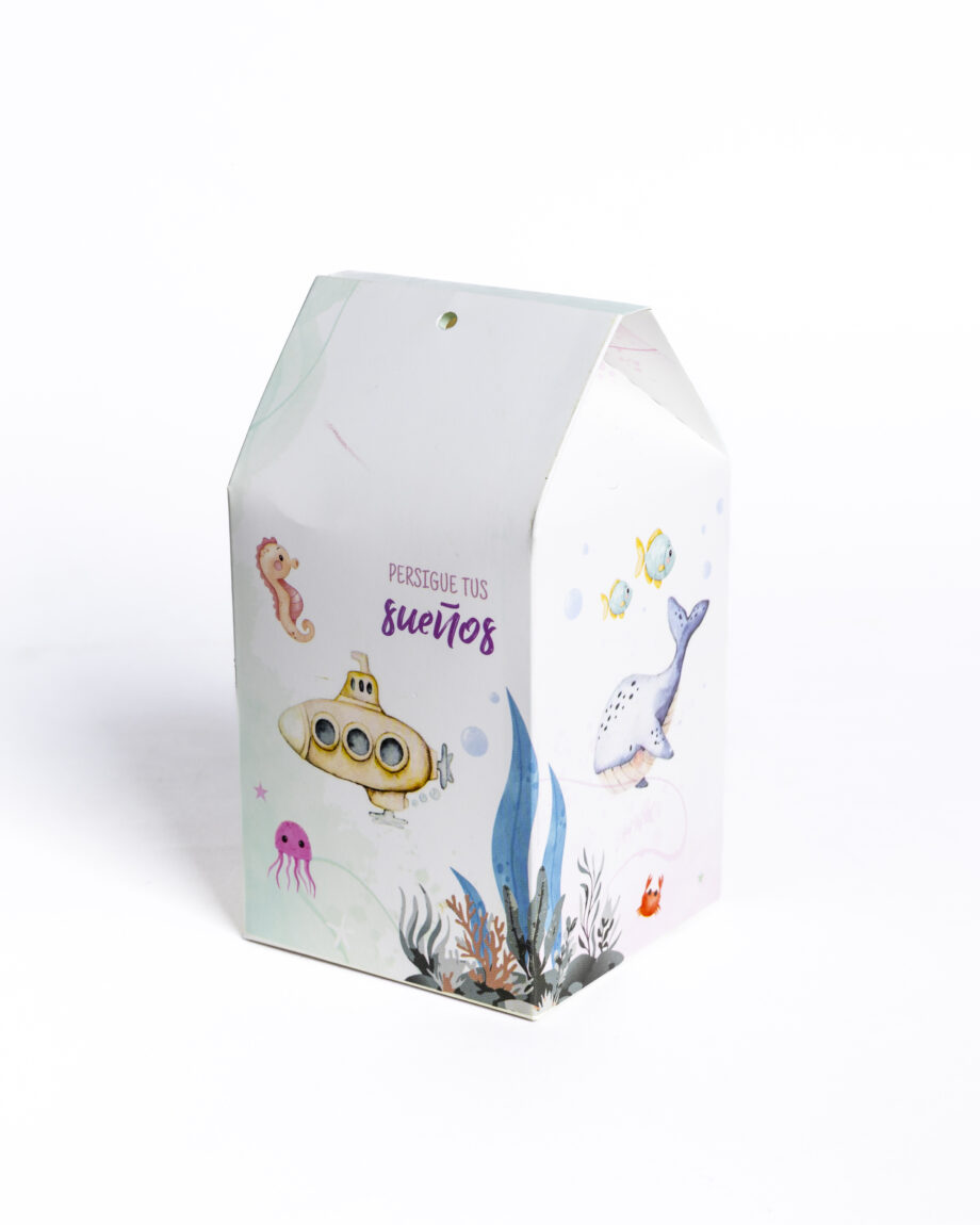 Caja milkbox diseño mar 9x9x18cm