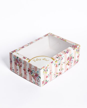Caja cartulina dúplex feliz día