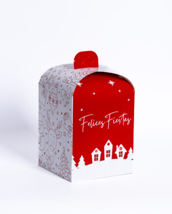 Caja para pan dulce roja