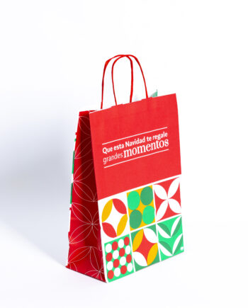 Bolsa navideña c/manija Momentos