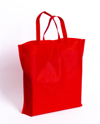 Bolsas de friselina con asas 45x40cm roja