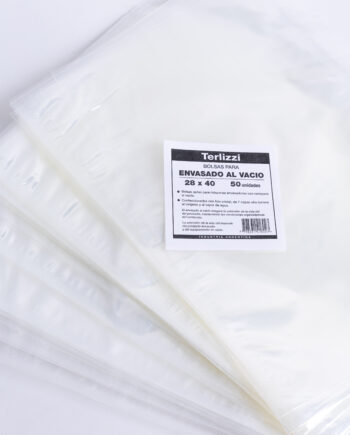 Bolsas para embasar al vacío 28x40 x100unid
