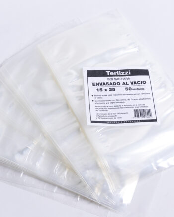 Bolsas para embasar al vacío 15x25 x100unid