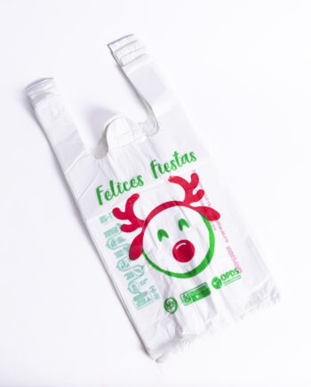 Bolsas camiseta 40x50 Felices Fiestas