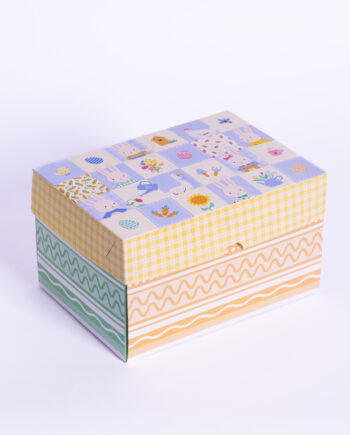 Caja sorpresa c/soporte para 1 y 3 huevos