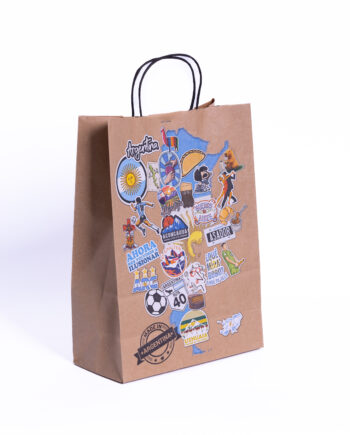 Bolsa de cartón Cultura argento 22x10x30cm