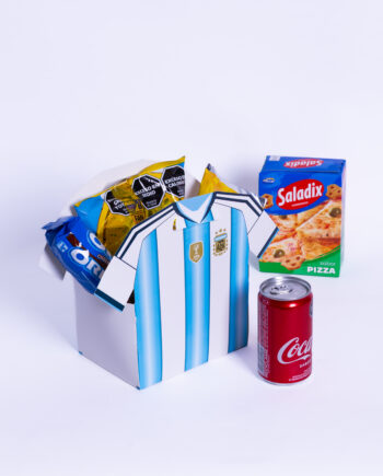 Box camiseta Argentina cartulina impresa
