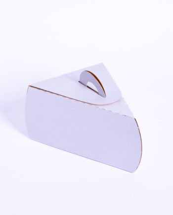 Estuche para porción de torta cartón