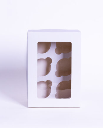 Caja para cupcake para 6 unidades