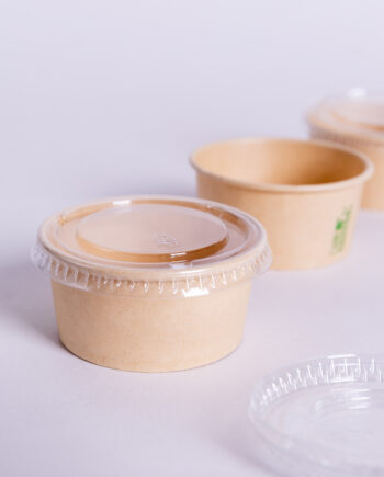 Copa souffle de bamboo con tapa 1,5 onza