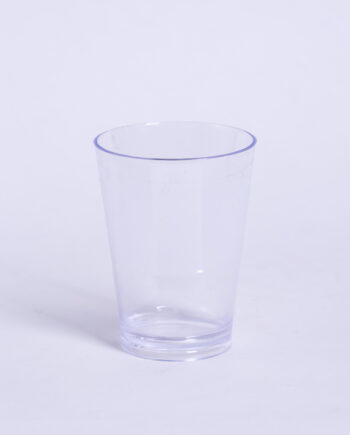 Vaso cónico 350cc ps cristal x50unid