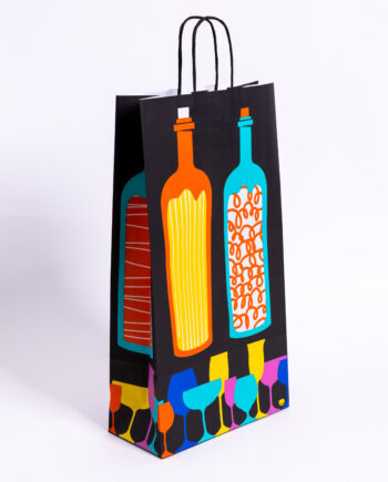 Bolsa para vino c/manija 22x10x42cm