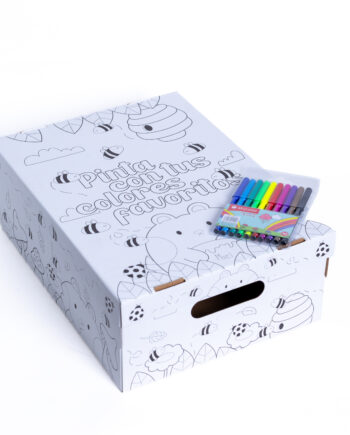Caja mediana para colorear 39x30x15cm
