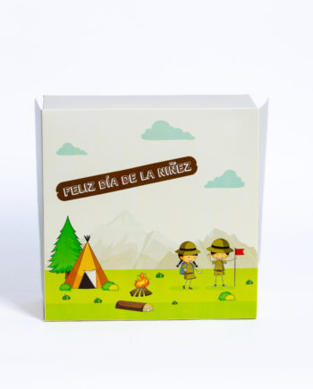 Caja box bosque 22x22x10cm x10unid