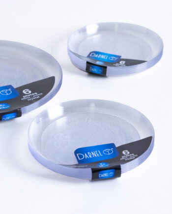 Plato cristal x6unid
