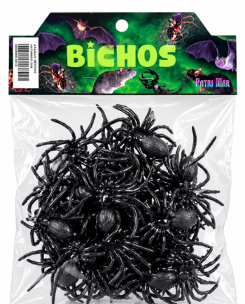 Arañas chicas negras x24unid
