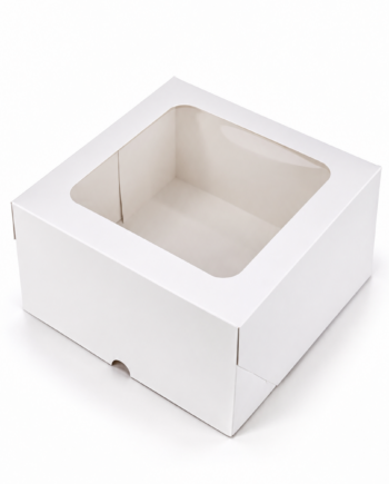 Caja delicia apilable c/visor bca 25x25x15 x10unid
