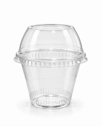 Vaso para batido 250cc c/tapa x50unid